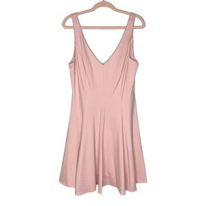 Amanda Uprichard x GB Pink Ponte Knit Skater Dress